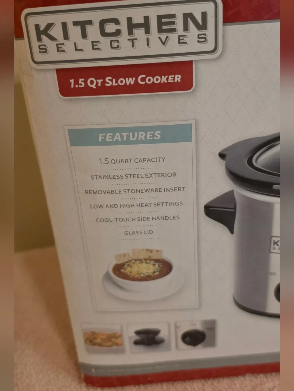 Kitchen Selectives Stainless Steel 1.5 Quart Crock NWT (New In Box)